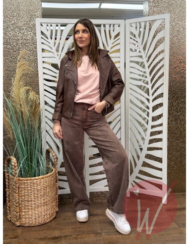 Jeans Wide Leg Venice Cioccolato