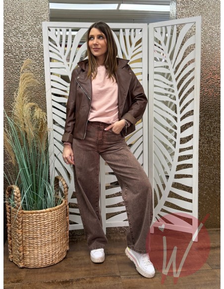 Jeans Wide Leg Venice Cioccolato