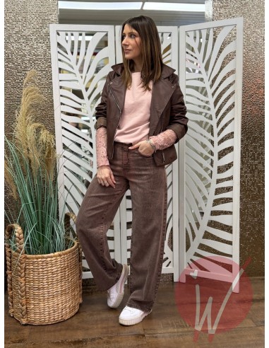 Jeans Wide Leg Venice Cioccolato