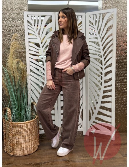 Jeans Wide Leg Venice Cioccolato