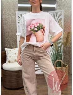 T-Shirt Tulip Rosa -VICOLO- 2