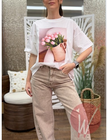 T-Shirt Tulip Rosa -VICOLO-