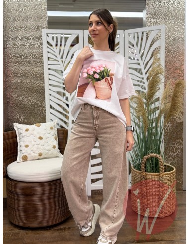 T-Shirt Tulip Rosa -VICOLO-