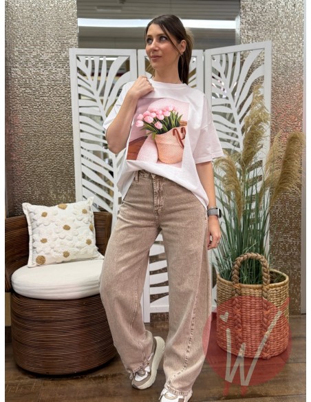 T-Shirt Tulip Rosa -VICOLO-