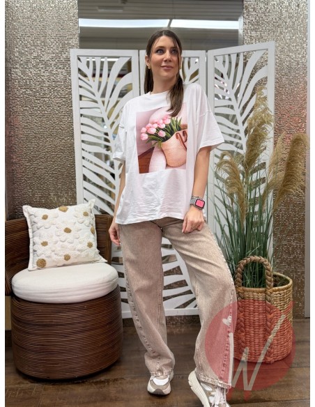 T-Shirt Tulip Rosa -VICOLO-