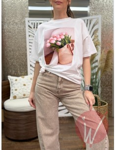 T-Shirt Tulip Rosa -VICOLO-