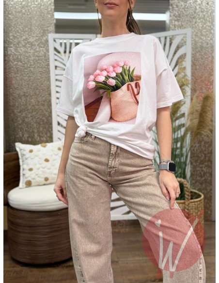 T-Shirt Tulip Rosa -VICOLO-