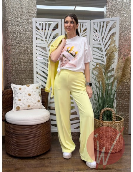 T-Shirt Tulip Giallo -VICOLO-