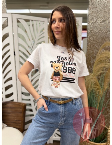 T-Shirt Teddy LA Bianco