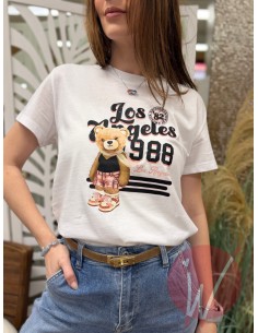T-Shirt Teddy LA Bianco 2