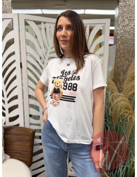 T-Shirt Teddy LA Bianco