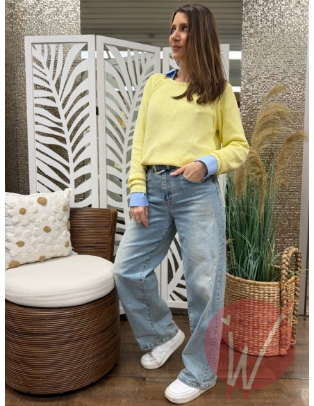 Jeans WideLeg Venice Sabbiato