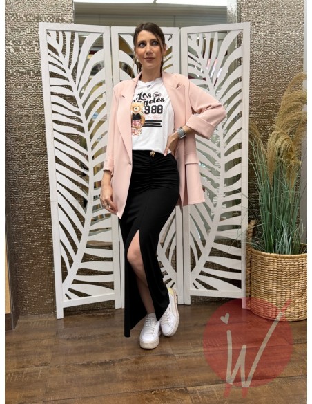 Longuette Drappeggio Audrey Nero