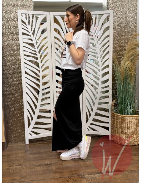 Longuette Drappeggio Audrey Nero