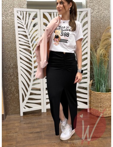 Longuette Drappeggio Audrey Nero