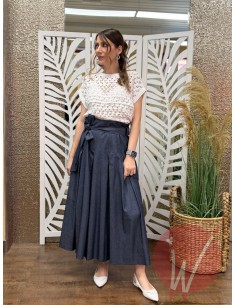 Gonna Lunga Chambray -VICOLO-