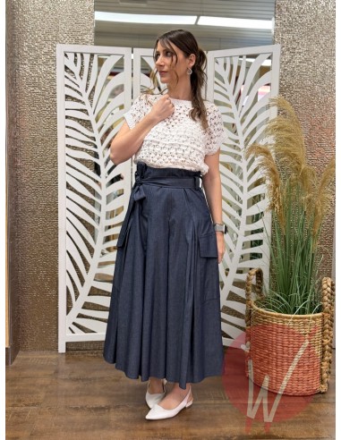 Gonna Lunga Chambray -VICOLO-