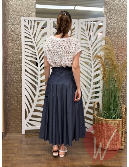 Gonna Lunga Chambray -VICOLO-