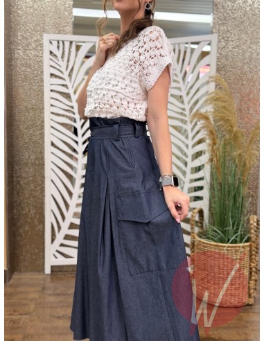 Gonna Lunga Chambray -VICOLO-