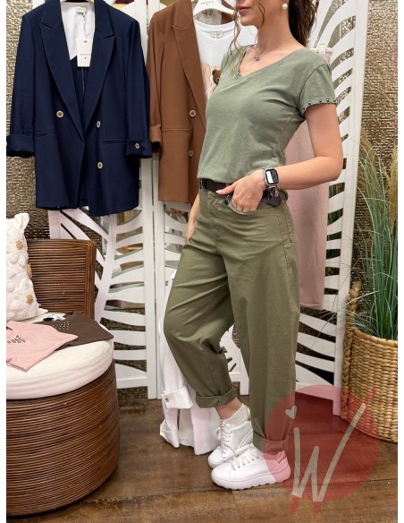 Pantalone Balloon Praga Verde Militare