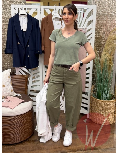 Pantalone Balloon Praga Verde Militare