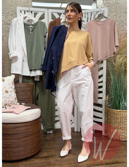 T-Shirt Asimmetrica Coco Safari -VICOLO-