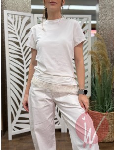 T-Shirt Pizzo Hannah Panna