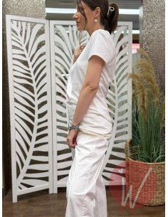 T-Shirt Pizzo Hannah Panna 2