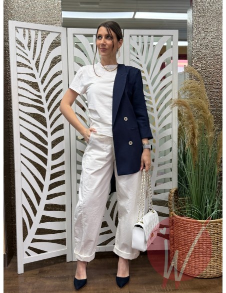 T-Shirt Pizzo Hannah Panna