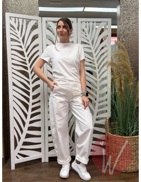 Pantalone Ovetto Boston Bianco