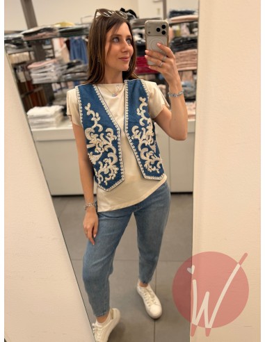 Gilet Bohème Denim