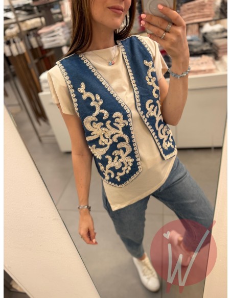 Gilet Bohème Denim
