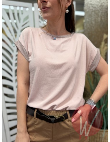 T-Shirt Crystal Rosa Cipria