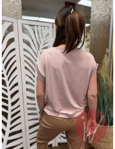 T-Shirt Crystal Rosa Cipria