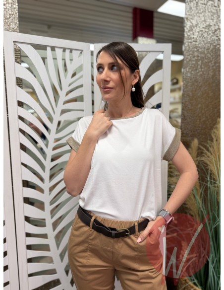 T-Shirt Crystal Bianco