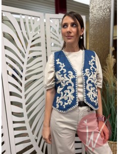 Gilet Bohème Denim