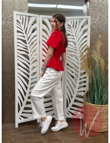 Pantalone Ovetto Boston Bianco