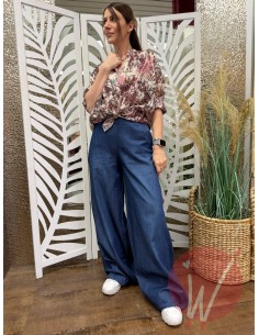 Pantalone Palazzo Delhi Chambray 2