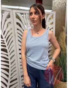 Top Shine Lurex Celeste