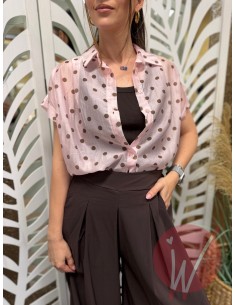 Blusa Pois Rosa 2
