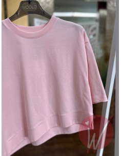T-Shirt Asimmetrica Coco Rosa -VICOLO- 2