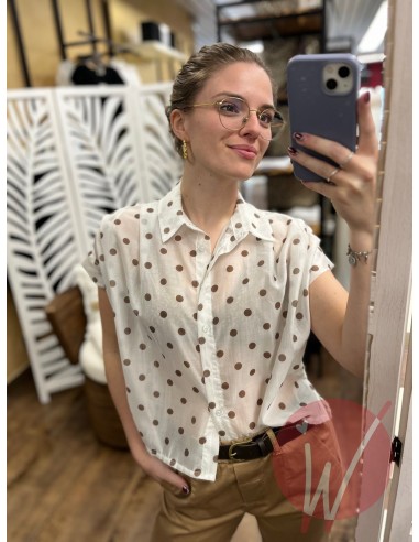 Blusa Pois Panna