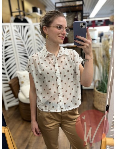 Blusa Pois Panna