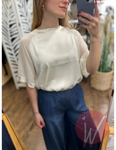 Blusa Satin Amanda Burro