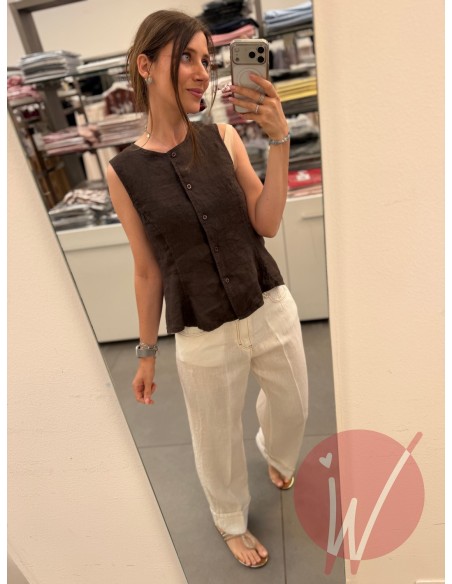 Blusa Lino Belle Moro