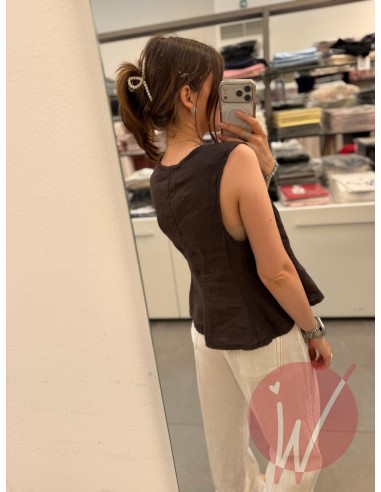 Blusa Lino Belle Moro