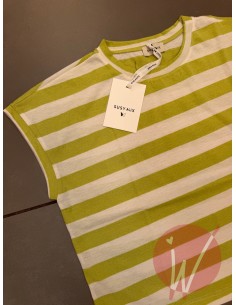 T-Shirt Stripes Lime 2
