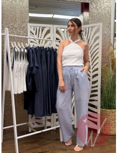 Pantalone Righine Lipari Azzurro 2