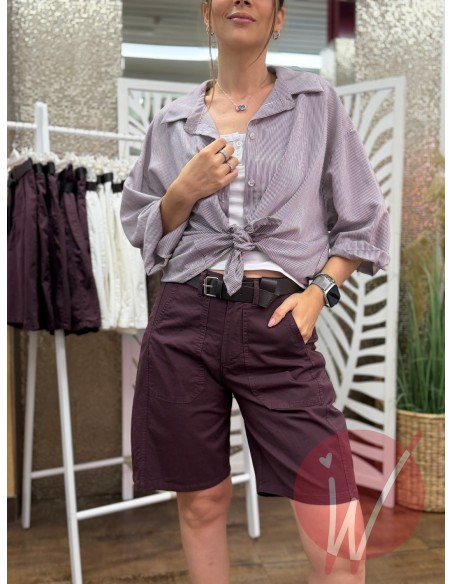Camicia Righine Lipari Vino