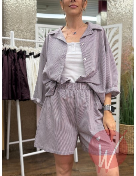 Camicia Righine Lipari Vino